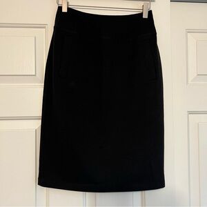 LOGO BY Lori Goldstein Women’s Stretchy Pencil Skirt Black With Pockets XXS
